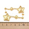 304 Stainless Steel Dangle Stud Earrings EJEW-P325-04B-G-5