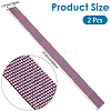 2Pcs Resin Rhinestone Glue Non-slip Car Door Stickers AJEW-GF0013-31A-2