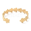 304 Stainless Steel Cuff Bangles for Women BJEW-K263-05G-06-3