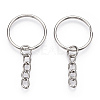 Iron Split Key Rings with Chain FIND-B028-19P-1