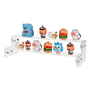 2-Tier Assembled Transparent Acrylic Minifigure Display Risers ODIS-WH0002-50A-1