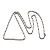 304 Stainless Steel Venice Chain Box Chain Necklaces X-NJEW-E049-03P-2