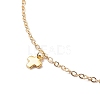 201 Stainless Steel Cross Charm Anklets AJEW-AN00521-2