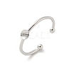 Brass Cup Peg Open Cuff Ring Settings KK-G518-02P-01-1