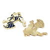 Rack Plating Alloy Enamel Pendants FIND-Q099-03A-03-2