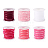 60 Yards 6 Colors Single Face Velvet Ribbon SRIB-TA0001-38-2