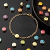 24Pcs 12 Style Brass Enamel Beads KK-LS0001-44-6