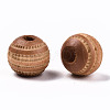 Painted Natural Wood Beads WOOD-T021-54A-09-2