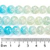 Spray Painted Crackle Glass Beads Strands DGLA-C002-10mm-10-5