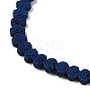 Electroplated Natural Lava Rock Beads Strands G-Q1009-G01-02F-3