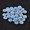 2-Hole Flat Round Resin Sewing Buttons for Costume Design BUTT-E119-14L-17-1