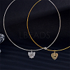 12Pcs 2 Colors Iron Choker Necklace Making NJEW-UN0001-84-2