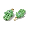 Handmade Lampwork Pendants LAMP-P057-02G-04-3