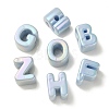 UV Plating Rainbow Iridescent Acrylic Beads OACR-C012-01H-1-2