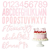 Acrylic Mirror Effect Cake Toppers AJEW-WH0038-84B-1