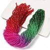 Transparent Painted Glass Beads Strands X-DGLA-A034-T3mm-A24-1