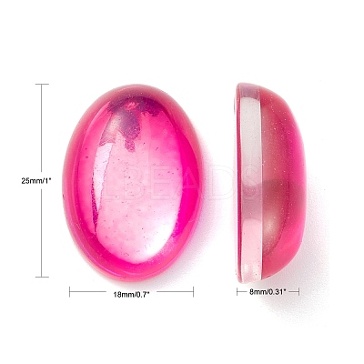 Glass Cabochons GGLA-K004-18x25mm-1