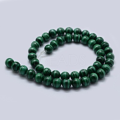 Natural Malachite Beads Strands G-F571-27AA1-4mm-1