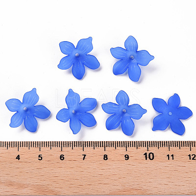 Frosted Acrylic Bead Caps X-MACR-S371-05A-751-1