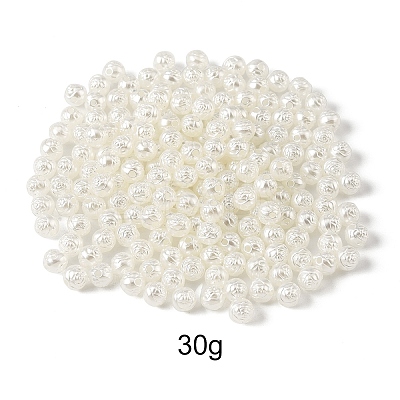 Pearlized Opaque Acrylic Beads OACR-YW0003-70A-1