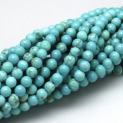 Natural Magnesite Beads Strands TURQ-G103-8mm-01-1