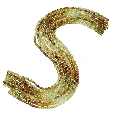 Natural Green Garnet Beads Strands GG-CBA77FB-B11-3mm-1