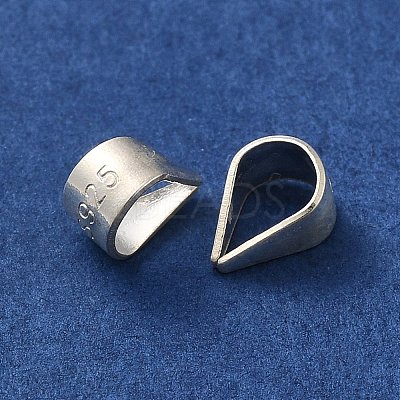 925 Sterling Silver Snap on Bails STER-K177-04B-S-1
