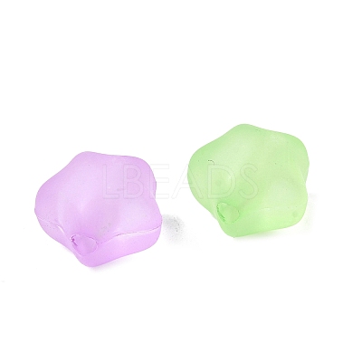 Frosted Transparent Acrylic Beads FACR-C001-01B-1