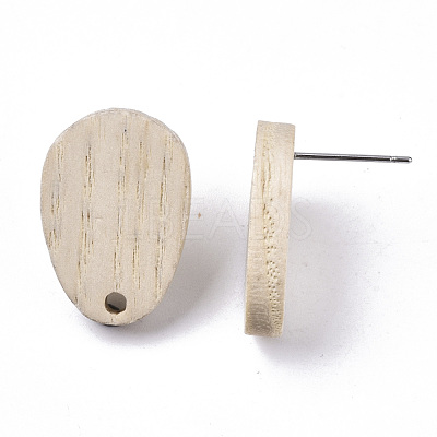 Cedarwood Stud Earring Findings MAK-N033-003-1