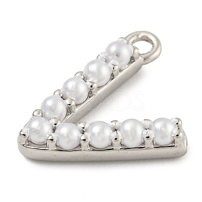 Plastic Imitation Pearl Pendants KK-P230-17P-V-1