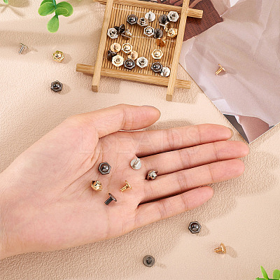 18 Sets 3 Colors Iron Screws FIND-TA0006-28B-1