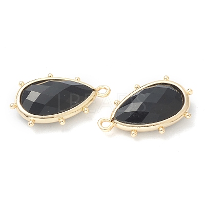 Natural Obsidian Pendants G-B009-02G-I-1