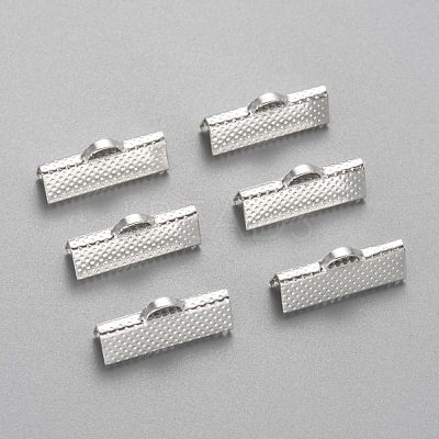 Iron Ribbon Crimp Ends IFIN-S008-S-1