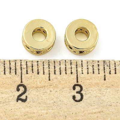 Rack Plating Brass Micro Pave Cubic Zirconia Spacer Beads KK-F089-39B-G03-1