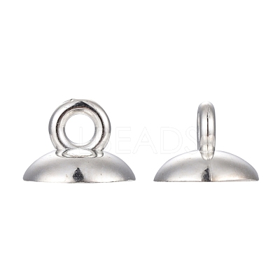 Plastic Bead Cap Pendant Bails X-KY-K003-02A-1