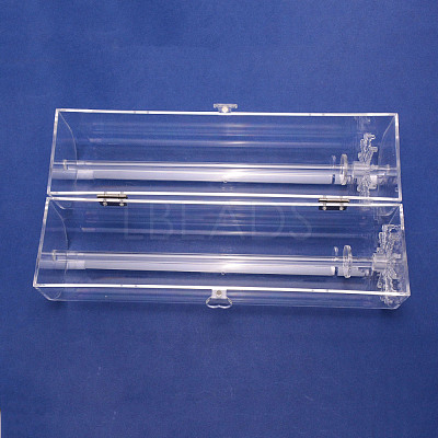 Acrylic Jewelry Organizer Necklaces Stand AJEW-WH0258-116-1