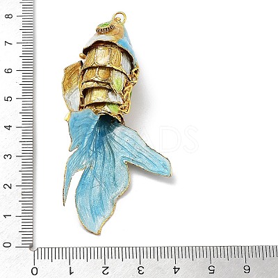 Brass Cloisonne Pendants KK-P251-A03-G-1