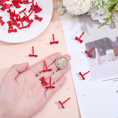 42Pcs Alloy Bowknot Stud Earring Findings EJEW-ME0001-29-1