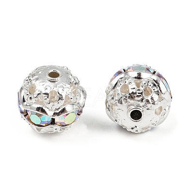 Brass Rhinestone Beads RB-A011-8mm-28S-1
