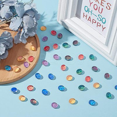 Glass Cabochons GLAA-FH0001-25-1