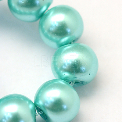 Baking Paint Glass Pearl Bead Strands HY-Q003-3mm-65-1