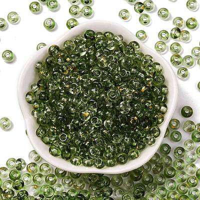 3/0 Baking Paint Transparent Colours Glass Round Beads SEED-L011-13A-06-1