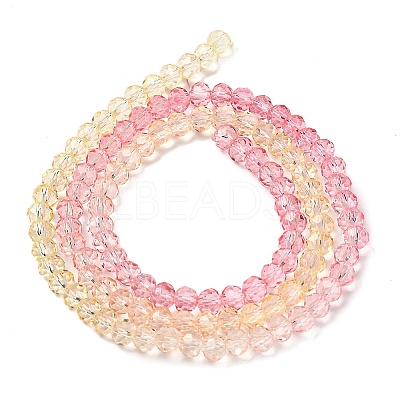 Transparent Painted Glass Beads Strands X1-DGLA-A034-T4mm-A09-1