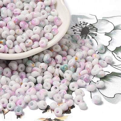 Baking Paint Glass Seed Beads SEED-F006-01A-13-1