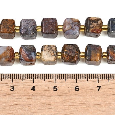 Natural Pietersite Beads Strands G-F832-A10-01-1