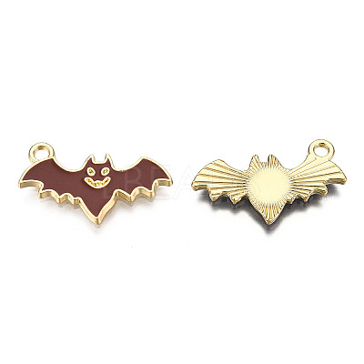 Light Gold Plated Alloy Pendants LS-ENAM-T009-11B-1