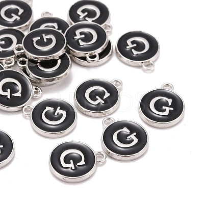 Platinum Plated Alloy Charms ENAM-S118-02G-P-1