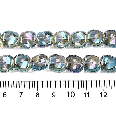 Electroplate Glass Beads Strands EGLA-N012-07T-1