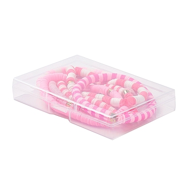 Handmade Polymer Clay Heishi Beads Stretch Bracelets Sets BJEW-JB05902-06-1