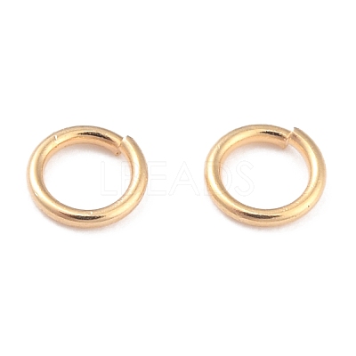 Rack Plating Brass Open Jump Rings KK-O139-18C-G-1